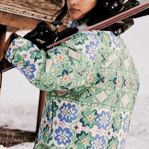 FP MOVEMENT Bunny Slope Printed Puffer Coat Ski Jacket
